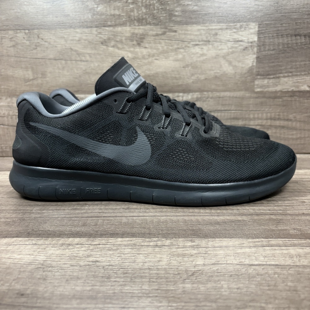 Nike Free RN Black Mens US Size 13 EUR 47.5 880839-003 Running Shoes